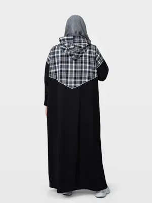 هودی بلند چهارخونه