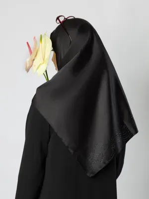 روسری ابریشم نگیندار محرمی