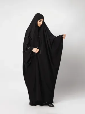 چادر عربی گلدوزی سه خط مخملی
