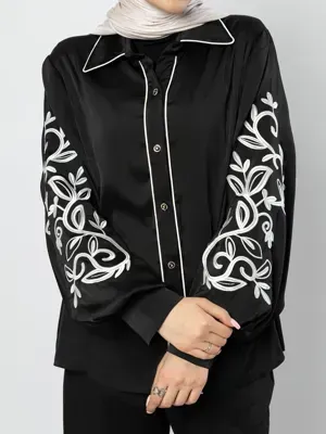 شومیز گلدوزی ریحان