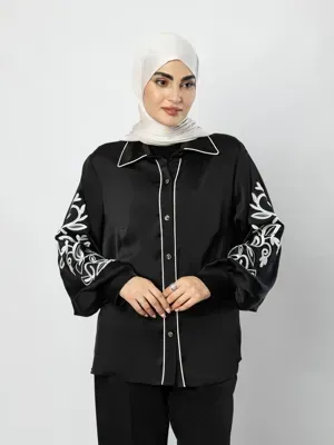 شومیز گلدوزی ریحان