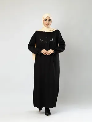 عبای غنچه گلدوزی 3 دکمه