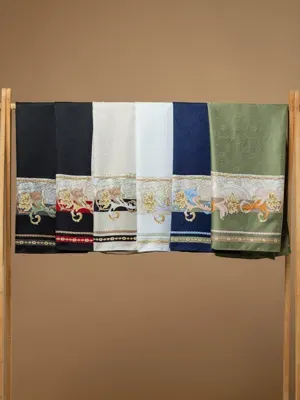 روسری حاشیه طرح گل