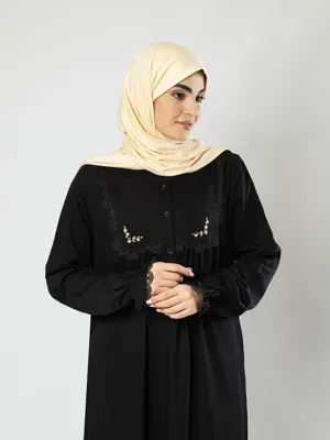 عبای غنچه گلدوزی 3 دکمه