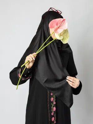 روسری ابریشم نگیندار محرمی